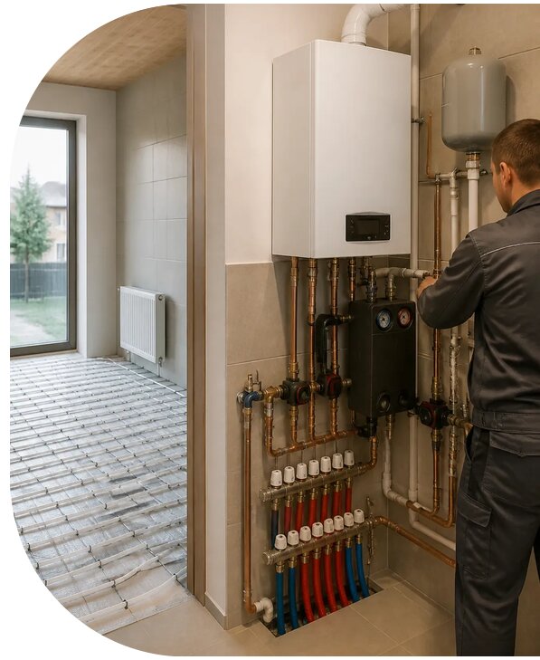 Отопление коттеджа под ключ в Алексине от 164820 р. | АПаруса-Лкс