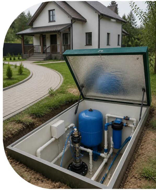 Автономное водоснабжение дома в Алексине от 164820 р. | АПаруса-Лкс